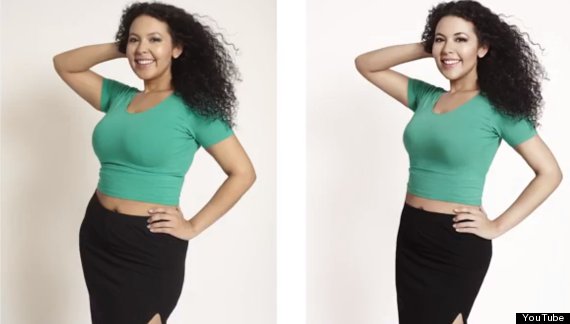 o PHOTOSHOPPING REAL WOMEN 570 El ideal no existe: La reacción de 4 mujeres retocadas con Photoshop