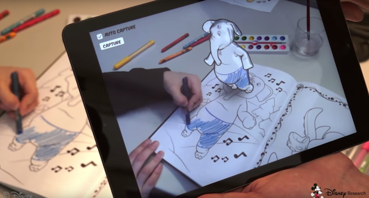 Gracias a Disney, ahora los niños podrán colorear figuras tridimensionales