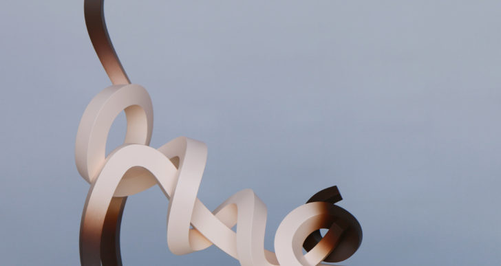 Coloridas tiras de metal forman animales minimalistas