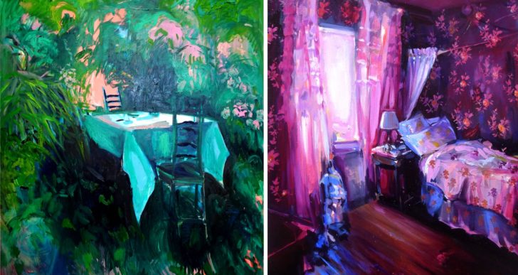 Las pinturas de los cálidos interiores de Ekaterina Popova