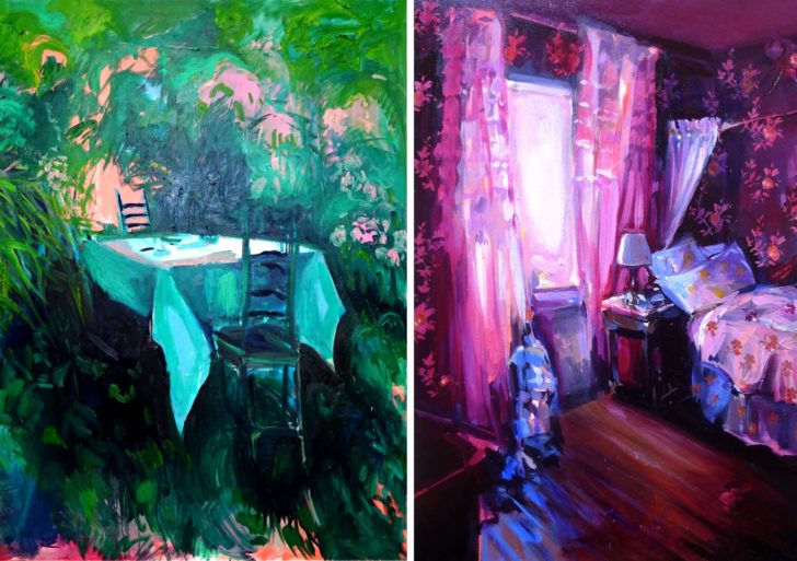 Las pinturas de los cálidos interiores de Ekaterina Popova